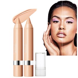 2pcs Neutral Concealer Crayon, Brightening Creamy Concealer Sustainable Under Eye Concealer stick Beauty Makeup (Neutral, 2pcs)