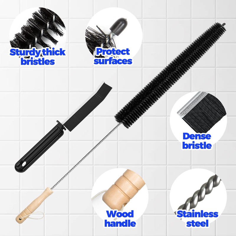Holikme Dryer Vent Cleaner Kit Clothes Dryer Lint Brush Vent