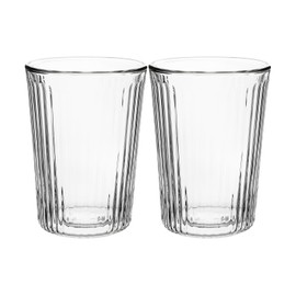Maxwell & Williams Blend Stripey Double Wall Cup 250ML Set 2 Gift Boxed