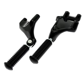 HDBUBALUS Motorcycle Rear Passenger Footpegs Foot Rests Pedal with Mount Compatible with Harley Sportster Iron XL 883 1200 Forty Eight Seventy Two 2014-2022