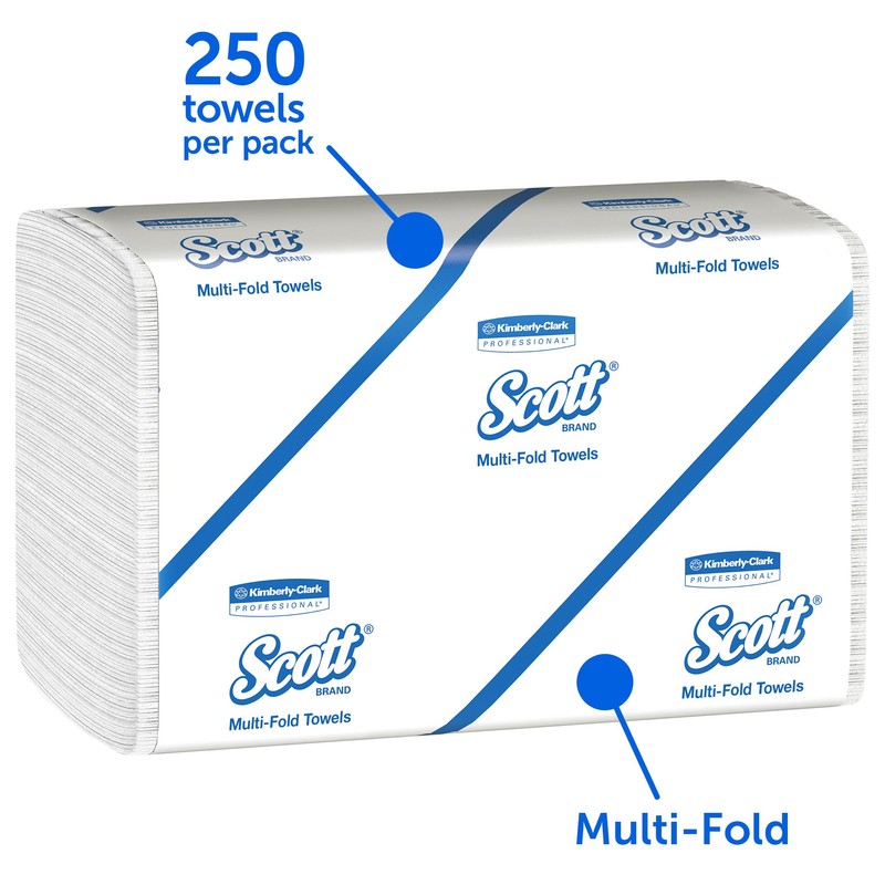 Scott Multifold Paper Towels for Small Business (08009), 9.2” x