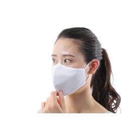 MSK-B3L-W Washable 7 Billion Mask, Adult, White, 3 Pieces