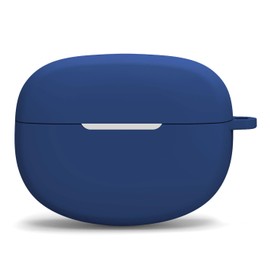 WUWOCJ Soft Silicone Protective Case Compatible with Bose Ultra Open Earbuds, Protective Skin Case Cover with Carabiner (Navy)