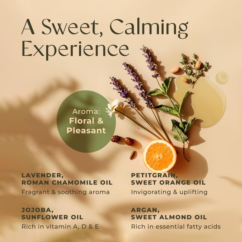 Gya Labs Calming Oil for Body (200ml) & Eucalyptus Roll