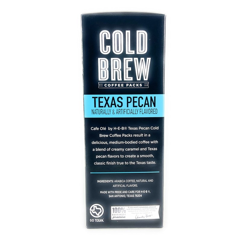 Cafe Olé by H-E-B Texas Pecan Cold Brew Coffee Packs