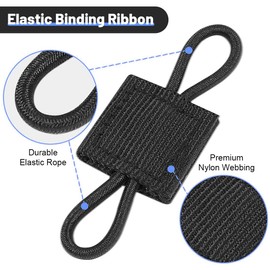 COYUN Pack of 10 Outdoor Molle Bag Buckle, Tactical Vest Webbing with Buckle, Molle System Backpack Vest Accessories, Accessories for Tactical Backpack (Black, Army Green)