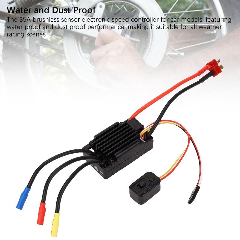Generic 35A Brushless ESC, Waterproof RC Motor Electronic Speed Controller
