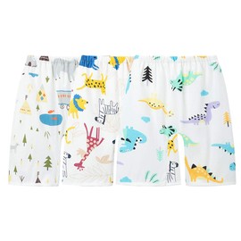 Bedwetting Pants, Bedwetting Protection, Cotton, Soft, Baby, Protects Against Cold Sleep, Pants Type, Breathable, Waterproof, 3 to 5 Years, 3 Pieces, Dinosaur, Horse, Bear, 3～5歳