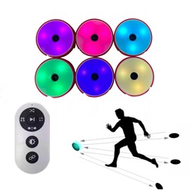 Ririfs Sports Agility Lights Training Kit, Quick Response Training Lights Sports Reaction Lights, Sports Reaction Training Lights Speed for Athletes, Trainers & Fitness Trainers(6)