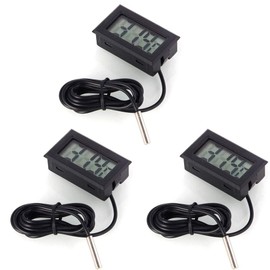 DollaTek LCD Digital Thermometer Temperature Sensor Tester for Fridge Freezers Aquarium Pack of 3