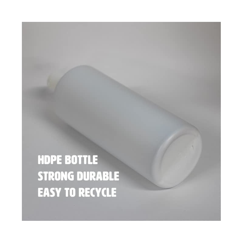 Palm Safe 2pcs 1 Litre HDPE Durable Plastic Bottles BPA