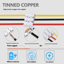 LEADTOPS 30.48 M 22 Gauge 22/3 3 Core Electric Wire 3 x 0.3 mm², 3-Pin Cable for LED Light, Automobile, Boat, Equitment