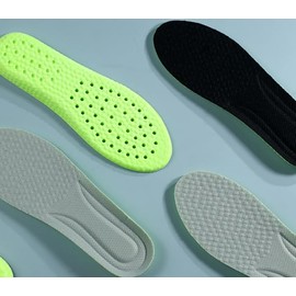 Super Soft Stepping on Poop Feeling,1 Pair Increased Insole, Anti Odor and Sweat Absorbing Breathable and Shock-Absorbing Mugwort Insole (Black 39-40)