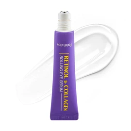 Farmstay Retinol Roll-on Eye Serum with 2% Niacinamide & Collagen – Hydrating Korean Eye Roller for Dark Circles, Puffy Eyes & Wrinkles – 0.84 fl. oz.