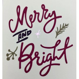 Sizzix Tim Holtz Christmas Die Cuts * Merry and Bright * Four Sets * Holiday Colors - Holiday Cardstock