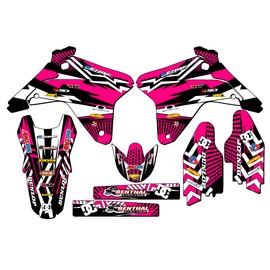 Senge Graphics Inc 2005-2006 RMZ 450 MAYHEM Pink Senge Graphics Kit Compatible with Suzuki - Base Kit, 18/21