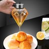 Honey Syrup Dispenser with Stand Multipurpose Honey Jar Clear Glass
