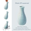Unbreakable Vase for Flowers, Ceramic Look Plastic Vase for Home