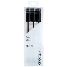 Cricut Joy - Bolígrafos de punta extrafina 0.3 (3), color negro