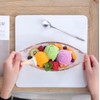 MQMCPDS 4-Piece Set of Glass Banana Split Dish Boats -