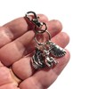 CORNWALL themed Cornish pasty pixie ship charm bag clip keyring