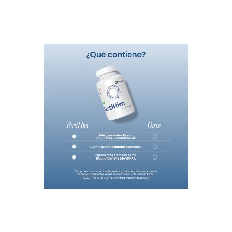 Nutriadn Fertihim Suplemento Alimenticio para Hombre con L-carnitina