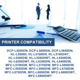 BUEGOO DR820 1-Pack Black Imaging Drum Unit (No Toner) Replacement for DR-820 Drum for HL-L6200DW MFC-L5850DW MFC-L5800DW MFC-L5900DW HL-L5200DW HL-L5100DN Printer