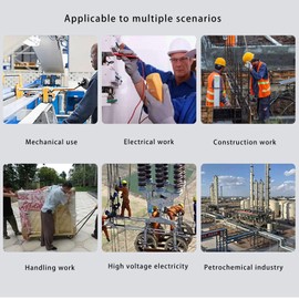 400V Voltage Insulated Gloves, Voltage Resistant Insulated Electrician Gloves, Nylon Rubber Anti-Slip Insulated Safety Gloves, Impact Protection