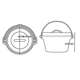 Tent-Mark Design Aluminum Dutch Oven 6" Lightweight with Storage Bag No Seasoning Needed BBQ Cooking Cooking Cooking Cooking Cooking Camping Cookers