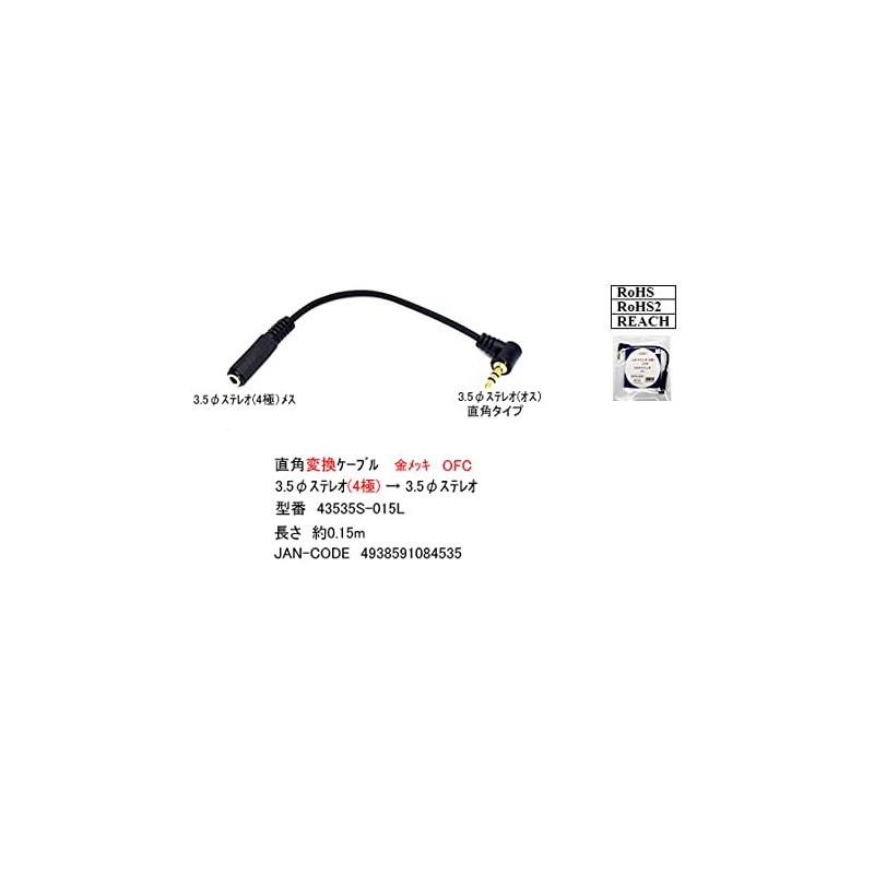 4 Pole 3.5mm Stereo (Female) to 3.5mm Stereo (Male) Conversion