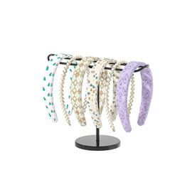 Adugay Headband Holder Organizer,Head Band Stand For Girls Room,Mouse Ear Storage For Women,Hair Accessories Display Rack (Metal Black Headband Holder)