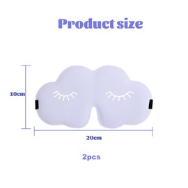 2 Stücke Schlafmaske Augenmaske für Frauen Herren Seide weicher Schaumstoff komfortable Schlafbrille Augenabdeckung Augenbinde in der Nacht Block Out Licht für Reisen Yoga Nap (Violett,Schwarz)