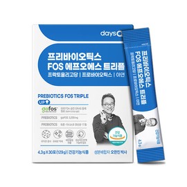 Days On (현대홈쇼핑)6박스 오한진 프리바이오틱스 FOS 트리플 (4.3g30포) 6box Hyundai Home Shopping 6 Boxes Ohan Jin Prebiotics FOS Triple (4.3g 30 Packs) 6box
