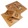 BambooMN Premium Bamboo Chinese Chess & Go Reversible Game Board