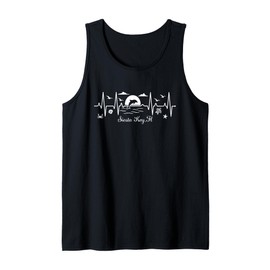 Siesta Key, FL Summer Vacation EKG Nature Lover Tank Top