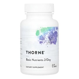 Thorne Basic Nutrients Multivitamínico 60 Capsulas Hecho Usa Sin Sabor