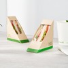 Restaurantware-Sustain 4.8 x 4.8 x 2 Inch Triangular Paper Sandwich