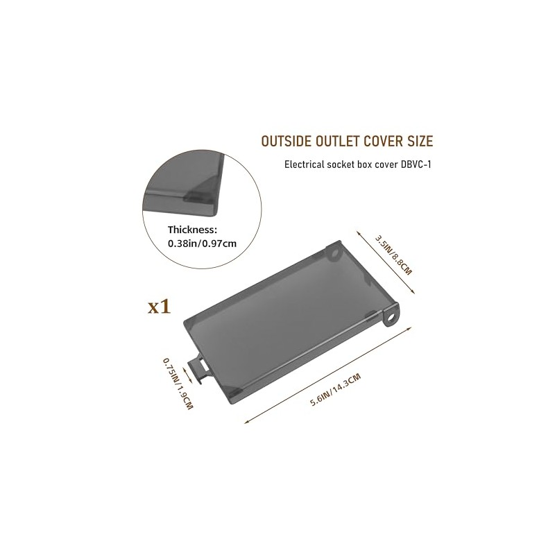 DBVC-1 Extra Duty 1-Gang Vertical Outdoor Outlet Cover for Arlington