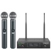Phenyx Pro Sistema de Micrófono Inalámbrico UHF Dual PTU-71-2H