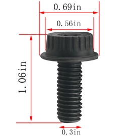 CHENJIN 2PCS N600011 Miter Saw Blade Bolts Hexagonal Recess at Top Compatible with DWS716XPS DWS715 DWS779 DWS713 DCS361M1 Models