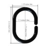 Plastic Shower Curtain Hooks C Shape Shower Curtain Rings for