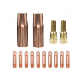 Tips Nozzle Diffuser Liner fits Forney Easy Weld 140 FC-i Flux-Core Wire 261 35N (.030" Kit 14-PK)