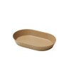 ideaco Oval Deep Plate, 9.4 inches (24 cm), Soil Beige,