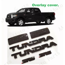 Toyota OEM OVERLAY Gloss black Fender Door Tundra V8 SR5 Emblem Fit 2007-2013 Toyota Tundra