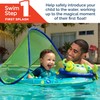SwimWays Inflatable Baby Spring Pool Float Activity Center with Canopy,
