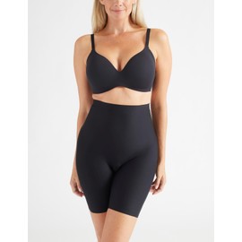 KNIX Leakproof High Rise Shortie Shapewear - Absorbent, Shaping Shorts for Women - Black, Small