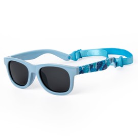 Kiddus Polarised Sunglasses for Baby, Boys and Girls from 8 Months. UV400 Sun Filter Protection. Designed in Barcelona., 06 Tropical Blue
