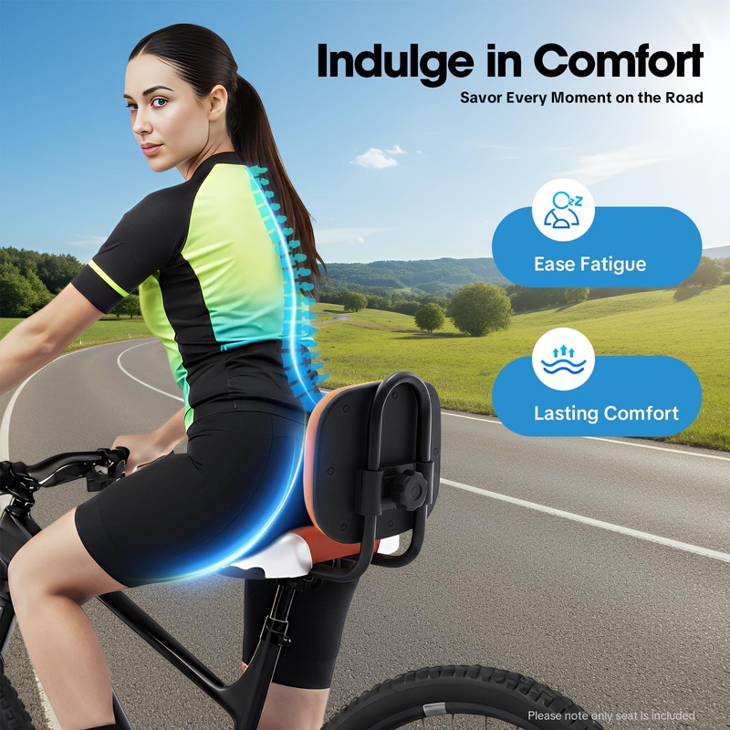 Tricycle Seat with Backrest,Extra Wide Tricycle Saddle Seat with Back