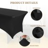 AMFUN Spandex Tablecloth, 1 Piece 6 ft Stretch Tablecloth, Rectangular