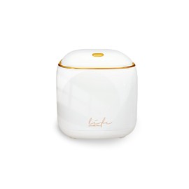 Gurlideo Desktop Mini Trash Can, Portable Trash Can Press Type Lid, Mini Push Bin for Tabletop for Home Office (White)